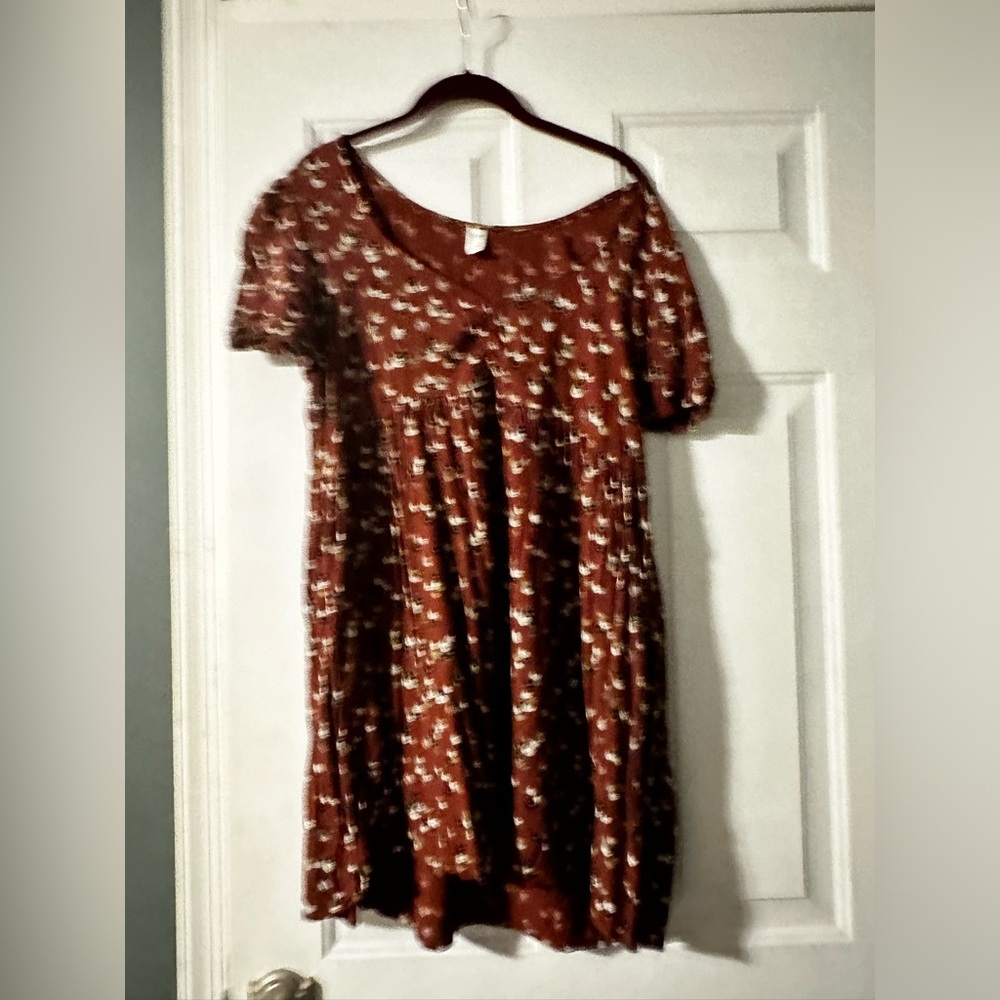 BP Nordstrom x . Printed Floral Babydoll Minidress Kasey Ditsy - XL - Picture 4 of 6